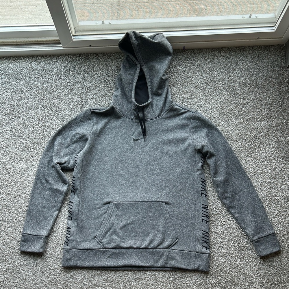 Nike Gray Hoodie with Black Accents